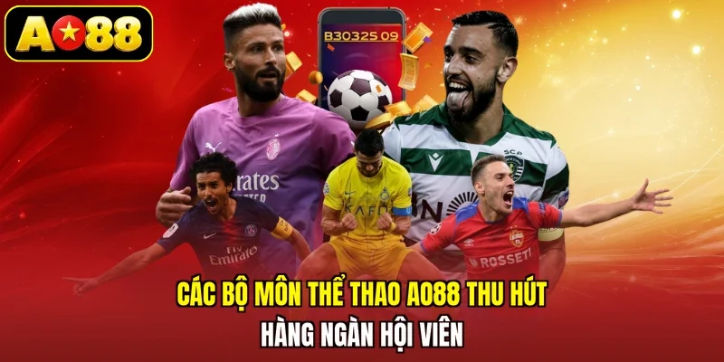 Các bộ môn thể thao AO88 thu hút hàng ngàn hội viên